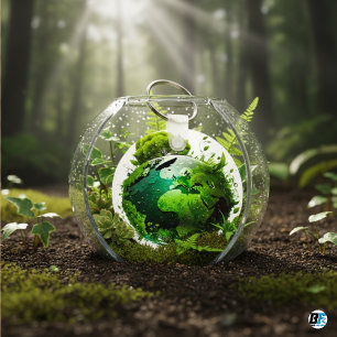 Save Earth, Save Nature Themed Key Ring