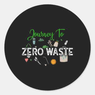 Save Earth Sustainable Living Zero Waste Earth Day Classic Round Sticker
