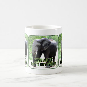 Save Elephants, Don't Buy Ivory Mug