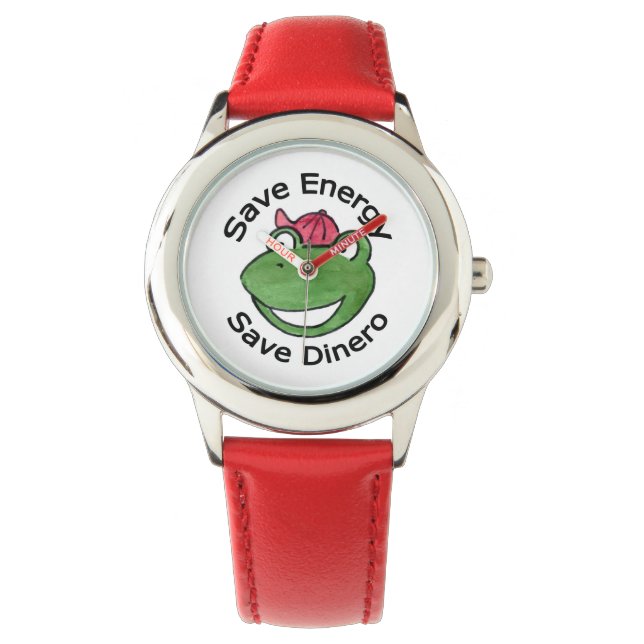 Save Energy Dinero Watch by Green Eco Warriors Inc (Front)