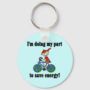 Save Energy Environmental Tshirts and Gifts Key Ring