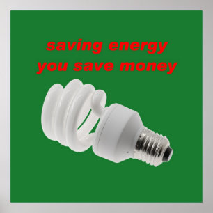 Save energy poster
