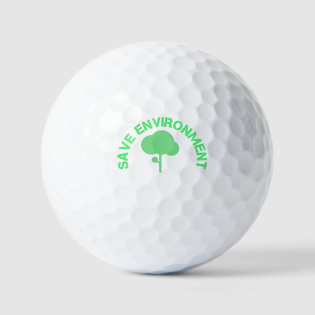SAVE ENVIRONMENT GOLF BALLS (Front)