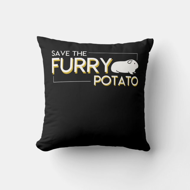 Save Furry Potato Mountain Guinea Pig Cushion (Front)