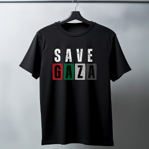 SAVE GAZA black t-shirt for man