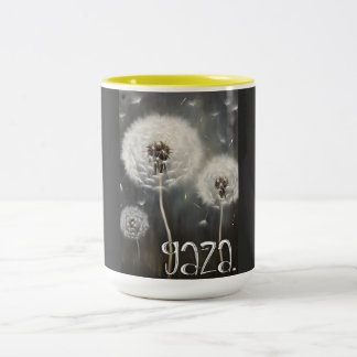 Save Gaza. No War, Only Peace. Two-Tone Coffee Mug