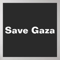 Save Gaza Simple Text Supporting Gaza Palestine