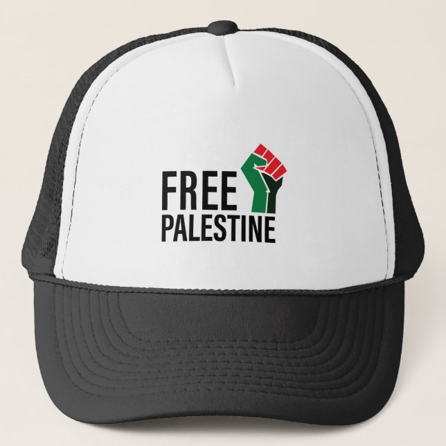 Save Humanity, Free Palestine, Trucker Hat (Front)