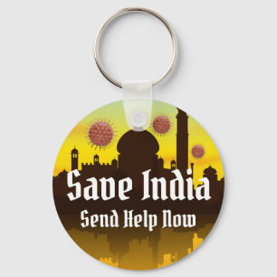 Save India From Covid-19 Key Ring