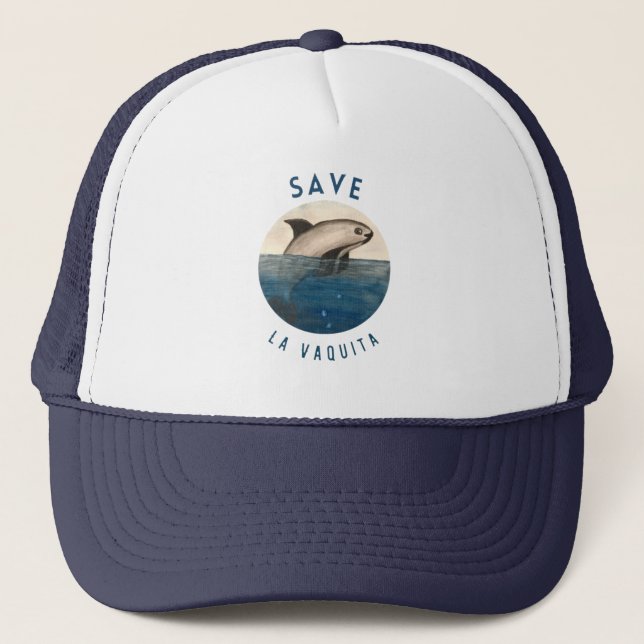 Save La Vaquita  Trucker Hat (Front)