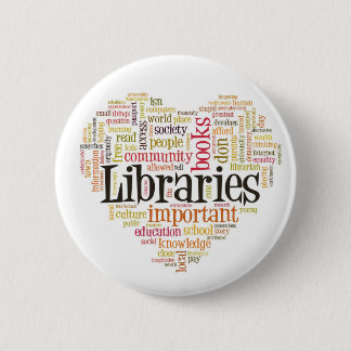 Save Libraries 1 6 Cm Round Badge