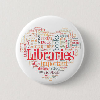 Save libraries 2 6 cm round badge