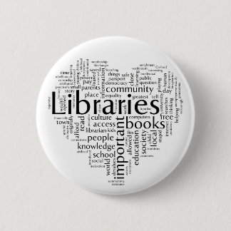 Save libraries 4 6 cm round badge