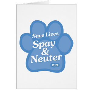 Save Lives, Spay & Neuter Card