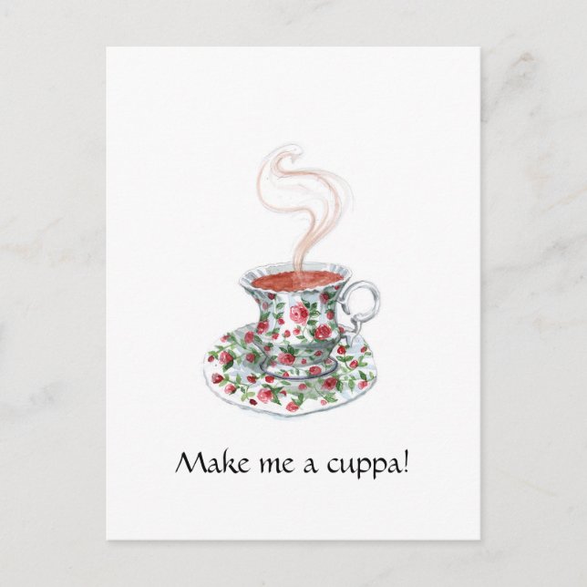 Save / Make Me a Cuppa! Postcard (Front)