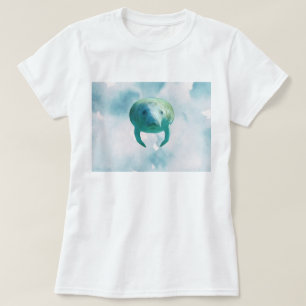 Save Manatees Manatee Watercolor Art T-Shirt