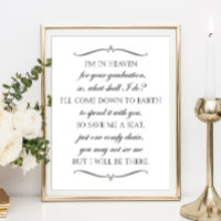 Save Me A Seat Elegant Graduation Memorial Chair