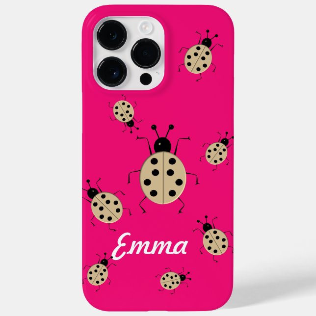 Save me! Cute colourful ladybugs,personalised Case-Mate iPhone Case (Back)