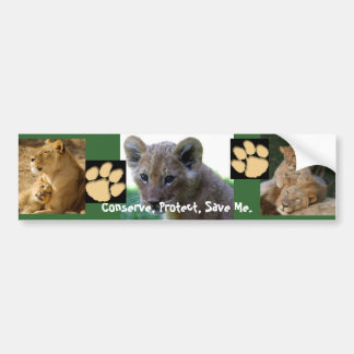 Save Me - Lion Cub Bumper Sticker