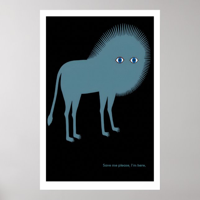 Save Me Please, I'm Here  Matte Art Print (Front)