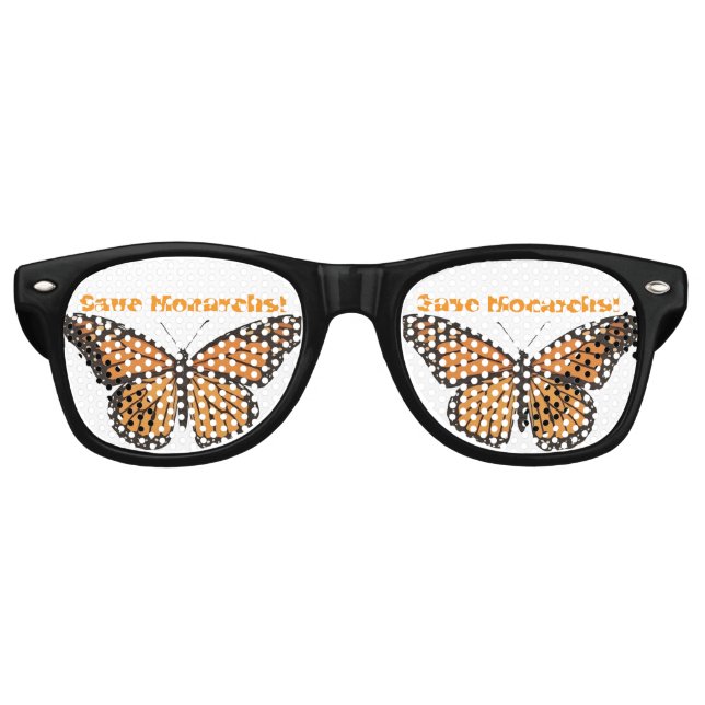 Save Monarchs!  Retro Sunglasses (Front)