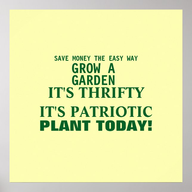 Save Money Poster (Front)