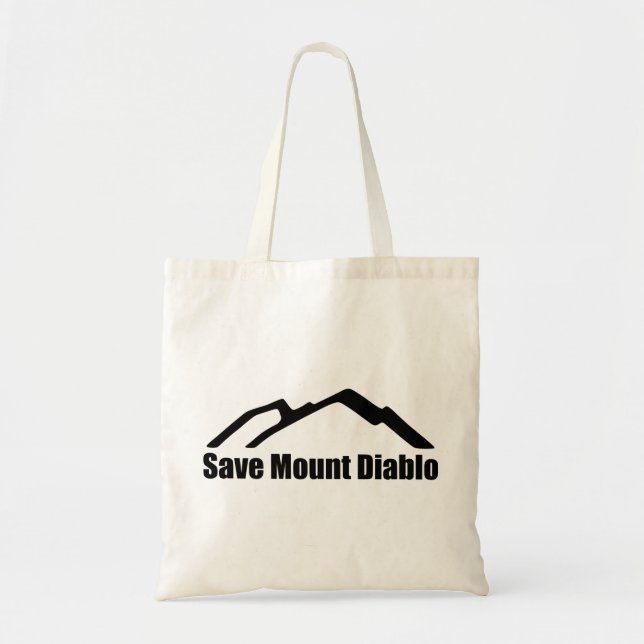 Save Mount Diablo Logo Tote (Front)