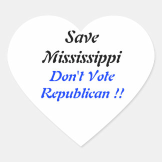 Save MS Heart Blue Heart Sticker