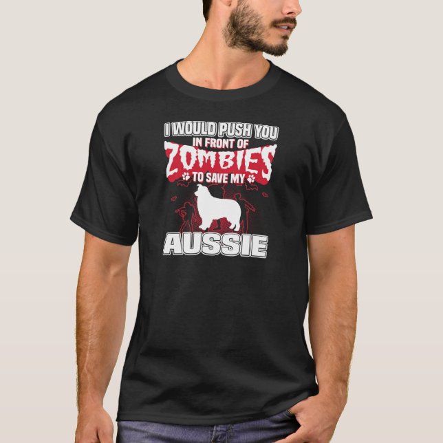 Save My Aussie Halloween Funny Gift Shirt (Front)