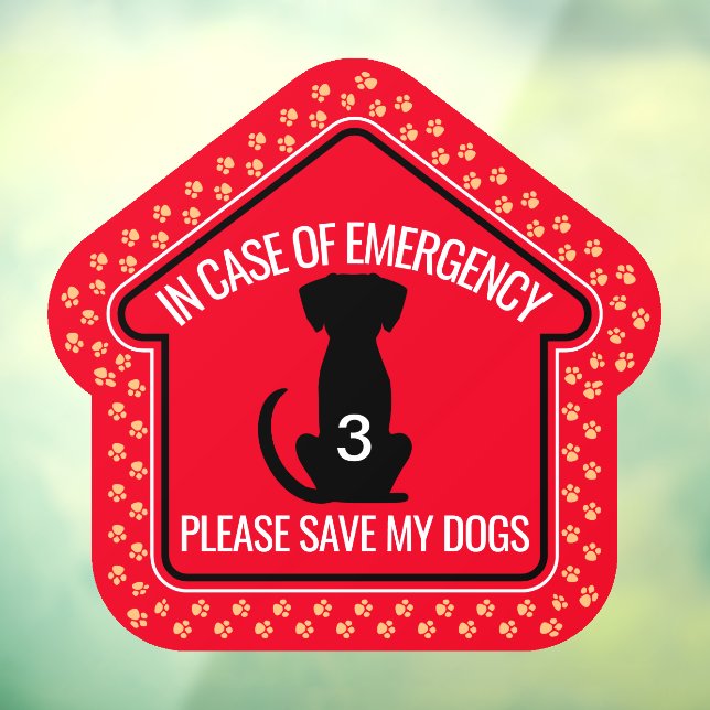 Save My Dogs Safety Alert Custom First Responder  (Sheet 3)