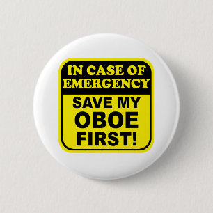 Save My Oboe 6 Cm Round Badge