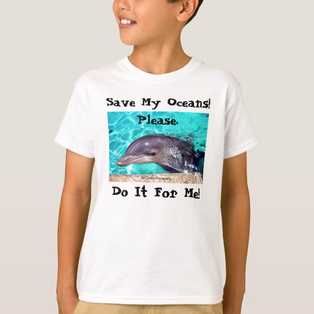 Save My Oceans! Dolphin T-Shirt (Front)