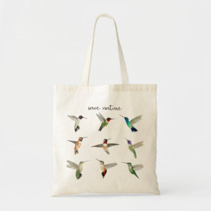Save Nature North American Hummingbirds Tote Bag
