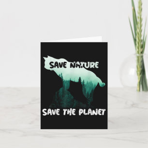 Save Nature Save Planet Environmental Protection Card