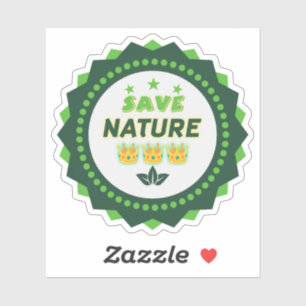 Save Nature Vinyl Sticker