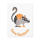 Save NUMBATS-Endangered animal graphic - Australia