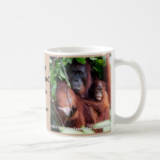 Save Orangutans Endangered Animal Coffee Mug