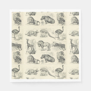 Save our Amazing Lovely African Animals Napkin