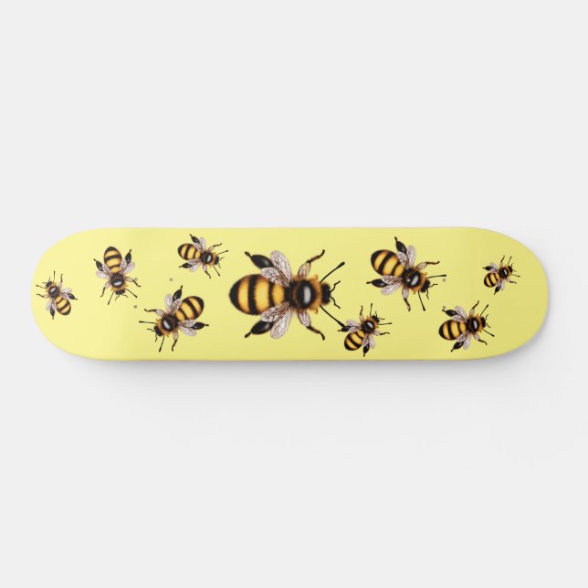 Save Our Bees Honeybee Skateboard (Horz)