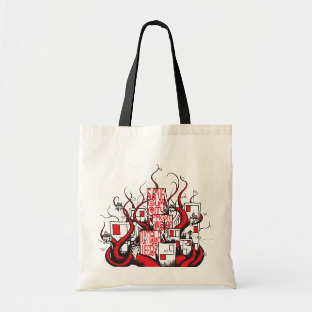 Save Our City from Urban Tumbleweeds Tote Bag (Front)
