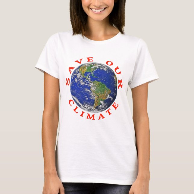 Save Our Climate with Earth T-Shirt (Front)