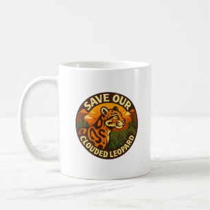 Save Our Clouded Leopard – Fierce Clouded Leopard Coffee Mug