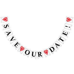 SAVE OUR DATE BUNTING