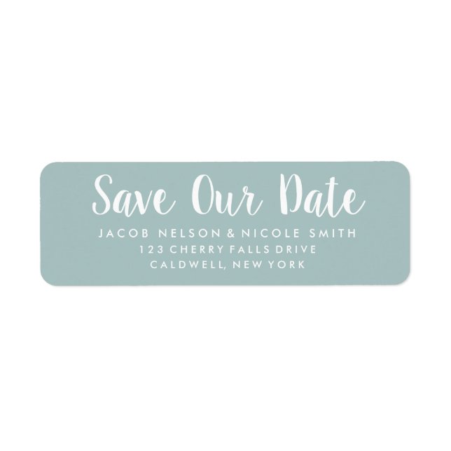 Save Our Date Labels (Front)