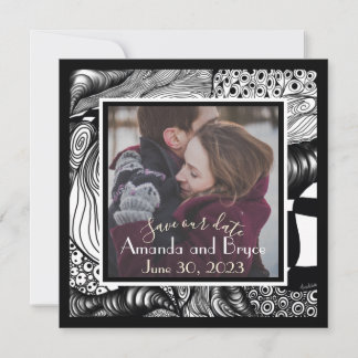 Save our date Modern elegant with your photo