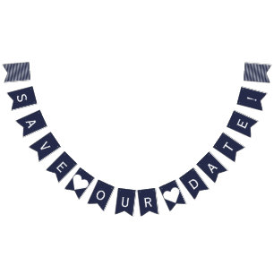 Save Our Date Nautical Bunting Photo Prop