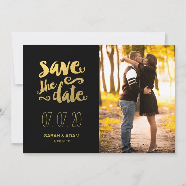 Save Our Date | Photo Save the Date Card (Front)