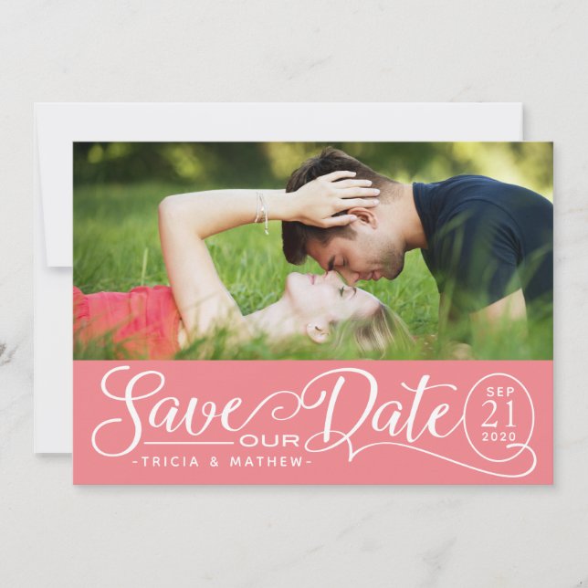 Save OUR Date Wedding | Elegant Script Invitation (Front)