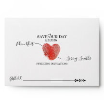 Save our day Wedding card Enverlope