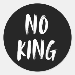 Save Our Democracy No Kings In America Statement Classic Round Sticker